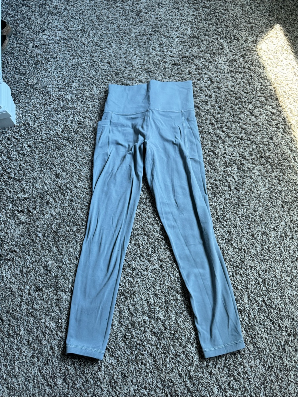 Athleta Light Gray Sculpting Leggings